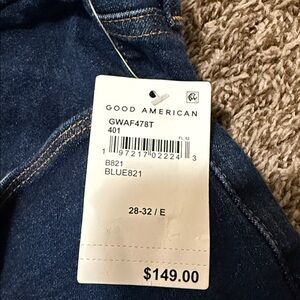 Good American NWT Always fits good legs skinny plus size 28 high rise flat tummy